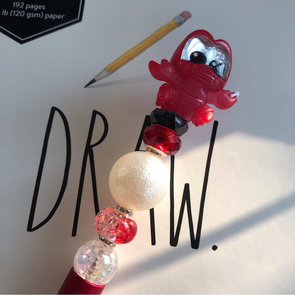 Disney Doorables: The Little Mermaid: Sabastian handmade beaded pen